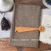 Tela de cuadros vintage de color oscuro estilo coreano hecha de algodón puro, material estampado teñido en hilo para ropa de mujer y niño, accesorios para padres e hijos