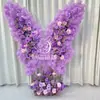 Rodízios Giratórios Borboleta de Ferro Forjado Decoração de Festa de Aniversário de Quarto Privado de Hotel Arranjo Floral Montagem de Ponto Popular para Fotos ao Ar Livre