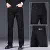 Jeans negros de alta gama para hombre, corte recto y holgado, nuevo modelo otoño/invierno 2026, pantalones versátiles de otoño