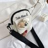 Bolsa Bandolera Japonesa Harajuku Linda Chica Suave Antigua Corea del Sur Ins Sencilla Retro Estudiante Lienzo Bolsa Pequeña