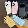 Capa Orelhas de Gato da Sorte para Apple 17 Pro Max Dopamina iPhone 16/15 Capa Macia Anti-Queda 14