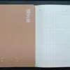 Caderno Kraft A5 para Lição de Casa de Estudante Capa Kraft Idioma Chinês Página Única Diário Semanal em Inglês Caderno Unificado de Matéria Escolar