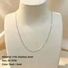 Estilo de Lujo Accesible Ins Francés Colgante Exquisito DIY Acero Inoxidable Chapado en Oro de 18K Coloridos 6*3mm Rectangulares Geométricos Accesorios