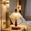 Lámpara de Boda de Llama Eterna Decoración de Sala de Bodas Dormitorio Mesita de Noche Regalo de Dote para Recién Casados Decoración de Boda Lámpara de Mesa Roja Par