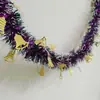 Decoraciones Navideñas Campanas Rayadas Rojas y Blancas, Guirnaldas de Papel Metálico, Cintas, Guirnaldas, Tiras Coloridas Densas, Suministros para Decoración de Fiestas Navideñas, Adornos Colgantes