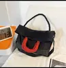 Bolso Tote de Hombro para Llevar a Mano, Estilo Nuevo, para Hombres y Mujeres, Marca de Moda de Color Contrastante, Ligero, Gran Capacidad, Portátil bajo el Brazo, Bolso para Viajes Diarios