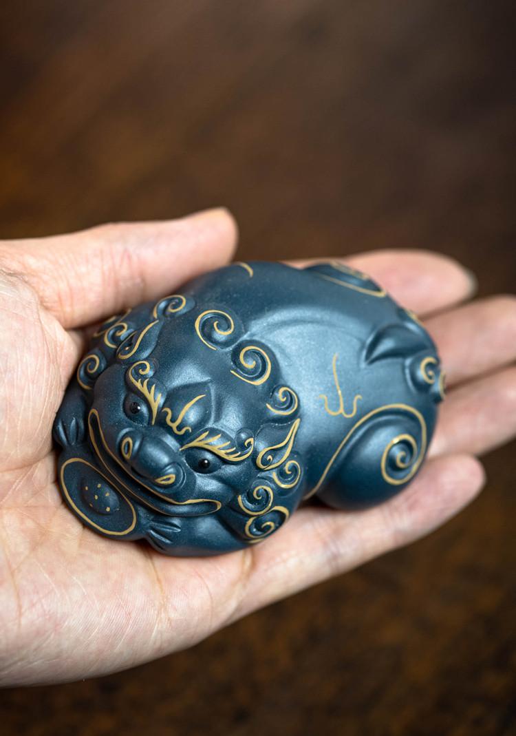 描金貔貅绿泥三款202041