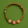Pulseira de Corda Colorida do Festival do Barco Dragão Corda Vermelha Tecida à Mão Infantil Bebê Pequeno Zongzi Corda de Mão Presente de Lote Festival de Maio