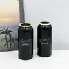 38*85mm Boca de Presión de Hombro Redondo Lata de Aluminio Pintura Negra en Spray Un Dólar Dos Lata de Bruma Vital