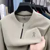 Sudadera Informal de Moda con Media Cremallera para Hombre, Estampada, Versátil, Manga Larga, Nueva Colección Primavera y Otoño 2025