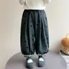 Pantalones de Lunares Estilo Coreano para Niñas Estilo Primavera/Otoño 2026 Nueva Moda Infantil Pantalones Largos Casuales para Niña Tendencia