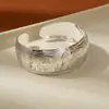 Estilo Étnico Retro Pulsera Abierta de Plata Imitación Miao Pulsera Ancha Tallada Nuevo Estilo Chinoiserie Antigua Pulsera de Plata Imitación Hecha a Mano para Mujeres
