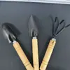 Herramientas para Plantar Flores en el Jardín, Pala Pequeña para Aflojar la Tierra, Juego Multifuncional de Tres Piezas, Herramienta para Recolectar en la Playa, Pala para Quitar Malezas, Rastrillo, Azada Pequeña