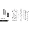 Shanghai Lianjiang CL233J bisagra industrial cerradura de puerta industrial cerradura de gabinete eléctrico cerradura de puerta de gabinete eléctrico de aleación de zinc
