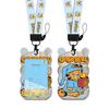 Tarjeta de acceso de autobús/metro creativa personalizada de Garfield de dibujos animados, con cordón largo tipo halter, tarjeta de estudiante de jardín de infancia