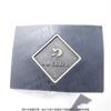 Bolsa de couro com etiqueta de couro com ferragens embutidas, etiqueta de couro adesiva hot melt personalizada, logotipo de metal no interior