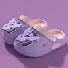 Sandalias y pantuflas para niña Little Pony, zapatos de cueva para niña, pantuflas para bebé, zapatos de playa, suela suave, transpirables, color morado Moon Biqi