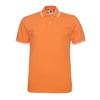 Color sólido rey 1AC04 teñido en hilo cuello verano 195g doble perla CVC manga corta camisa POLO cuello de contraste hombre personalizado venta al por mayor