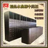 Gabinete de fresno madera maciza estilo antiguo gabinete ensamblado a caja y espiga gabinete de medicina china fresno de olmo encimera de vidrio no