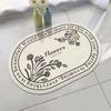 Estilo Pastoral Blanco y Negro Boceto Flor Ovalada Alfombrilla de Baño Lujo Ligero Balcón Dormitorio Imitación Cachemir Felpudo Stock Al Por Mayor