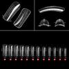 Molde de Nail Art Transfronteiriço Bandeja Sem Papel para Extensão de Cristal Pontas de Unha para Extensão Fototerapia Rápida Caixa com 120 Peças Venda Direta de Fábrica