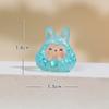 Acrílico Cartoon 3D Pequena Transparente Mini Cabeça de Coelho Resina DIY Acessórios de Cola de Creme Decoração Criativa para Carro