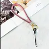 Lanyard para teléfono móvil popular transfronterizo, cadena de muñeca, lanyard de lujo con diamantes de imitación, cuerda de mano corta de alta gama nueva con incrustaciones de diamantes, cuerda antipérdida