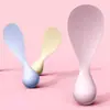 [Bestseller famoso en Internet] Cuchara y espátula para arroz de grado alimenticio, antiadherentes, resistentes al calor, fáciles de limpiar y perfectas para servir arroz