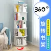 Estante de livros giratória para livros ilustrados infantis, simples, economizadora de espaço em casa, de chão, para estudantes, criativa, estante de armazenamento
