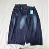 Diseño de Botón Corte Ajustado Alto Adelgazante Versátiles Jeans de Nicho Cómodos de Tiro Alto Casual Sueltos Rectos Pantalones para Mujer