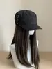 Sombrero de ala plana vintage ligero para equitación para mujer, versátil y casual para el verano, hace que la cara se vea más pequeña, gorra de plato, gorra de artista, gorra con visera para proteger del sol
