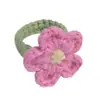 Anillo de Flor Tejido de Lana Hecho a Mano Transfronterizo de Amazon Anillo Lindo Corazón de Chica de Primavera Accesorios Versátiles de Color Contrastante