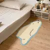 Alfombra de salón para el hogar de terciopelo de dibujos animados, alfombra frontal de espejo, alfombra suave con mechones antideslizante para salón, dormitorio, alfombra de noche para niños