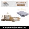 Cama Doble Cama Suave Cama de Arte de Cuero Ecológico Estilo Crema Simple Moderno Casa de Alquiler Apartamento Pequeño Hogar Cama Grande
