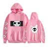 2025 Novo Moletom Casual com Capuz Estampado da Série Luffy Brook Cartoon
