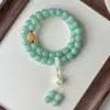 Nuevo Pulsera Bodhi Azul Cielo 108 Piezas Diseño Boutique Pequeño Fresco Hombres y Mujeres Pulsera Multicírculo Cuentas de Buda Wenwan