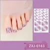 Zhengxiang Nuevo Estilo Pegatinas Brillantes para Uñas de Cebolla Pura Pegatinas para Uñas de los Pies Pegatinas para Uñas de los Pies Ojo de Gato Degradado Pegatinas Blancas Impermeables para Manicura de Pies