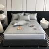 Classe A conjunto de três peças de verão gelo tapete de seda lavável dobrável chapéu de cama para dormir nu Ice Silk Ar condicionado tapete macio