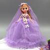 Comércio exterior 26 cm mais borda confusa boneca chaveiro boneca pingente de presente infantil pequeno presente vestido de noiva