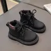 Invierno Nuevas Botas de Nieve para Niños Forradas de Felpa Cálidas Zapatos de Algodón Botas de Ruibarbo para Niños Botas para Niñas Botas Grandes de Algodón