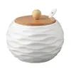 Pote único, frasco único de cerâmica para temperos, saleiro, utensílios de cozinha, caixa de temperos, pote de temperos, pote de especiarias, porta-temperos, atacado