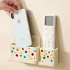 Soporte de Teléfono Multifuncional para Pared sin Clavos Estante de Almacenamiento Bolsa de Basura Control Remoto Artículos Varios Cocina Baño Estudio Caja de Almacenamiento