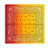 Nuevo Pañuelo Cuadrado Tie-dye Flor de Anacardo Individual Bufanda Triangular de Algodón Absorbente de Sudor para Deportes al Aire Libre Montar