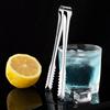Pinza para hielo de acero inoxidable 304, antideslizante, para café, azúcar, azúcar en roca, fruta, pequeña, para barbacoa