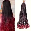 Trenzas de Peluca Transfronterizas Europeas y Americanas Ola Grande Rizo Francés Ola Suelta Cabello de Ganchillo