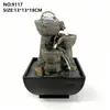 Ornamentos de água corrente direto da fábrica fonte pequena para mesa de escritório artesanato em resina acessórios para casa uma geração de cabelo