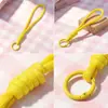 Nuevo llavero de cordón tejido de colores para teléfono, accesorios hechos a mano DIY, materiales de cordón de muñeca desmontable al por mayor