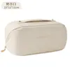 Bolsa de Maquillaje tipo Almohada de Gran Capacidad de PU Portátil para Viaje Bolsa de Lavado Bolsa de Almacenamiento para Subenvasado de Cosméticos de Escritorio