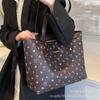 Bolsa de Ombro Estampada da Moda para Mulheres 2026 Nova Bolsa de Ombro Grande Capacidade para o Dia a Dia Bolsa Tote para Estudantes