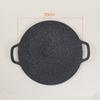 Placa de barbacoa para acampar al aire libre, placa de parrilla doméstica de estilo coreano, placa de parrilla redonda binaural portátil universal para huevos fritos, placa de hierro para barbacoa